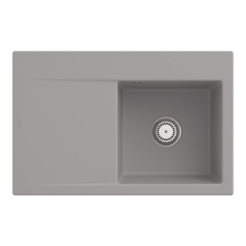 V&B Spüle Subway Style 45 re, m Abl.garn, Hand., fossil C-plus