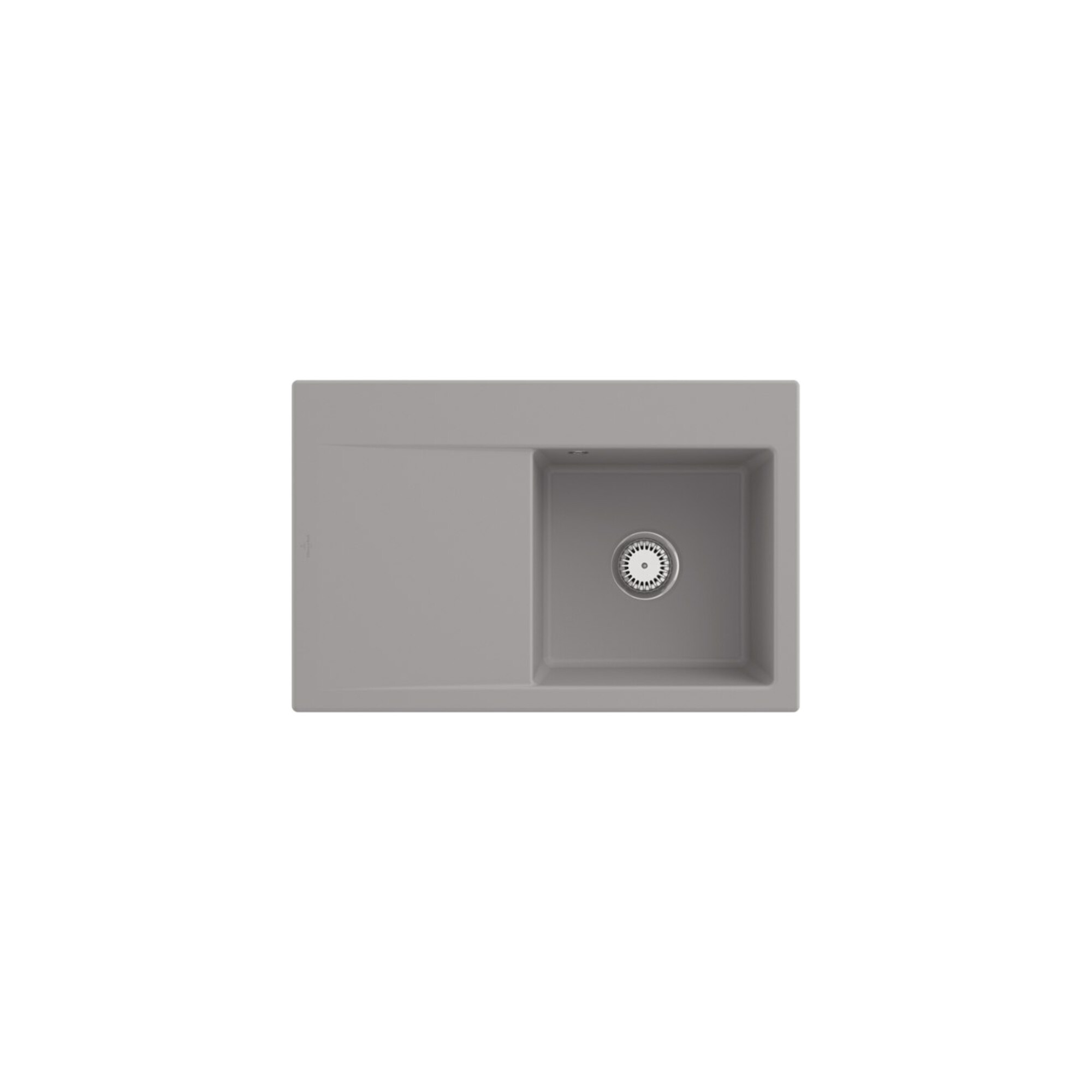 V&B Spüle Subway Style 45 re, m Abl.garn, Hand., fossil C-plus ; Villeroy & Boch