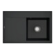 V&B Spüle Subway Style 45 re, m Abl.garn, Hand., pure black-1
