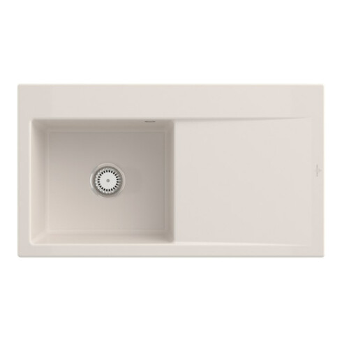 V&B Spüle Subway Style 50 li, m Abl.garn, Hand., crema CeramicPlus