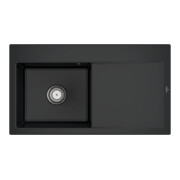 V&B Spüle Subway Style 50 li, m Abl.garn, Hand., pure black