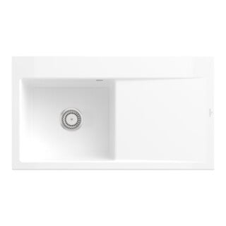 V&B Spüle Subway Style 50 li, m Abl.garn, Hand., sn wh. C-plus