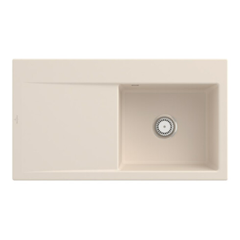 V&B Spüle Subway Style 50 re, m Abl.garn, Hand., ivory CeramicPlus