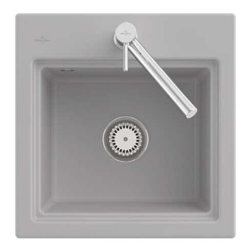 V&B Spüle Subway Style 50 S Git., R, m Abl., Exzenter, gra C-plus