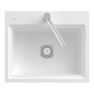 V&B Spüle Subway Style 50 S Gitter, Einbauspüle, graphit CeramicPlus