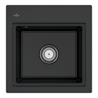 V&B Spüle Subway Style 50 S Gitter, li, m Abl.garn, Hand., P black