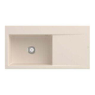 V&B Spüle Subway Style 60 li, m Abl.garn, Hand., ivory CeramicPlus