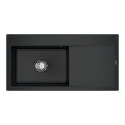 V&B Spüle Subway Style 60 li, m Abl.garn, Hand., pure black