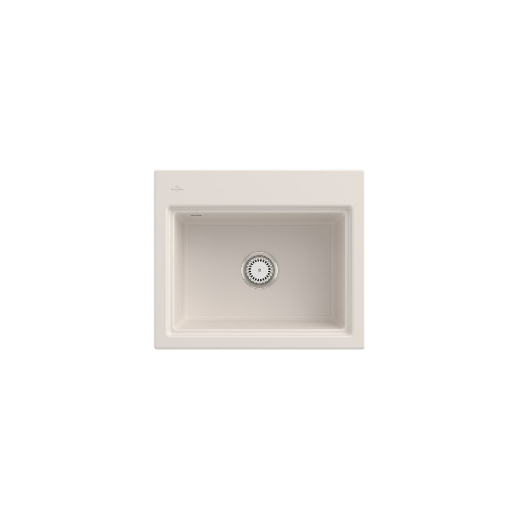V&B Spüle Subway Style 60S Abl.garn, m Hand. + Gitter, crema C-plus ; Villeroy & Boch
