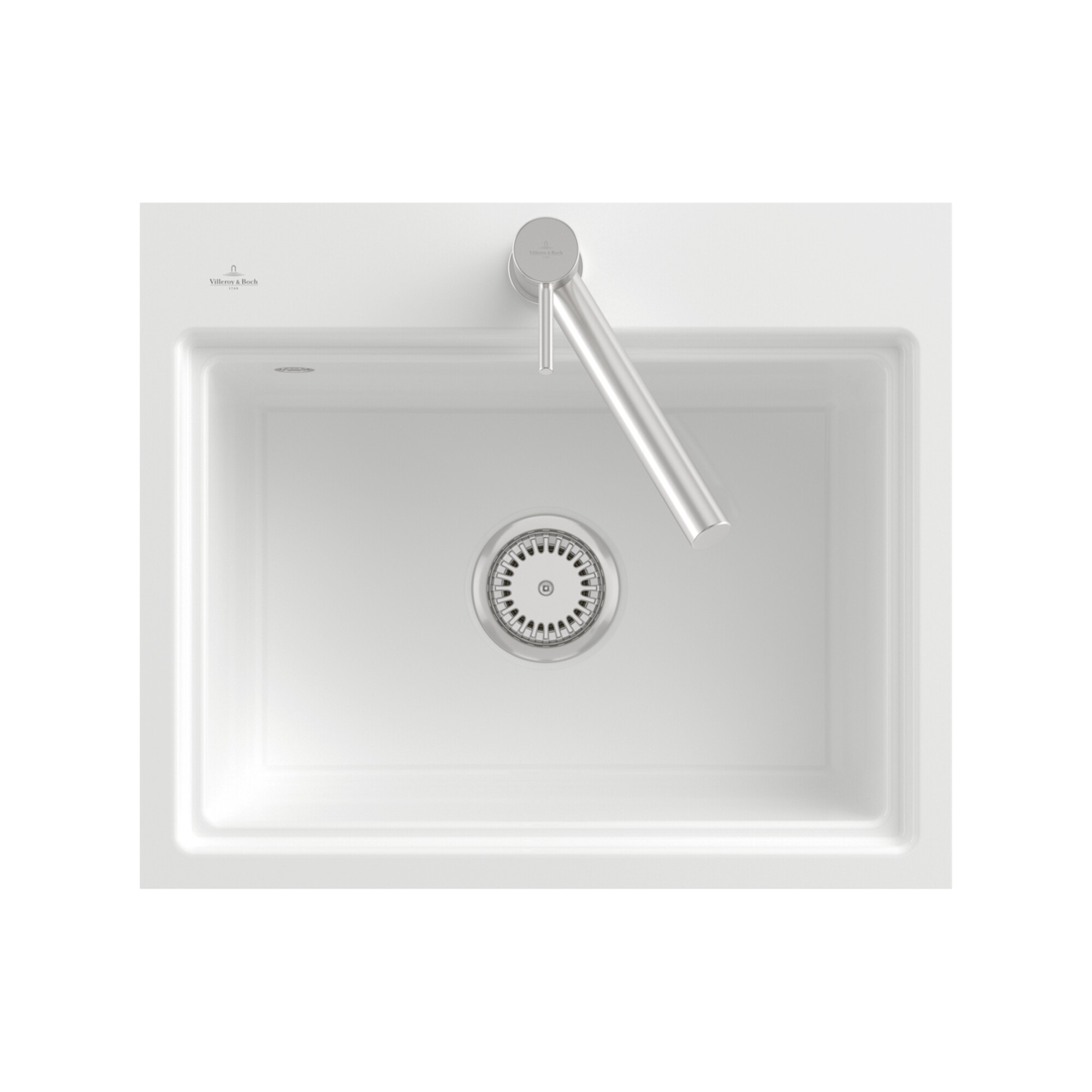 V&B Spüle Subway Style 60S Spülbecken, pure black ; Villeroy & Boch