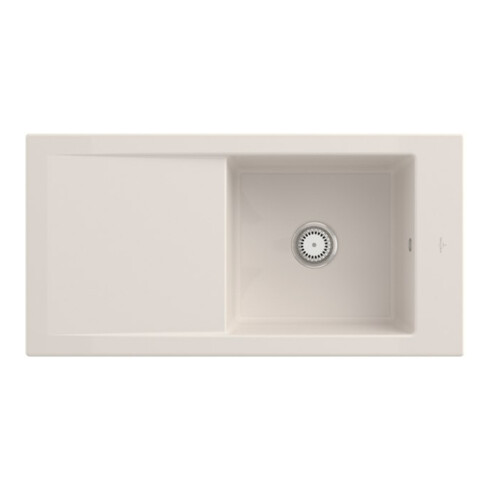 V&B Spüle Timeline 60 m Abl.garn, m Hand., crema CeramicPlus