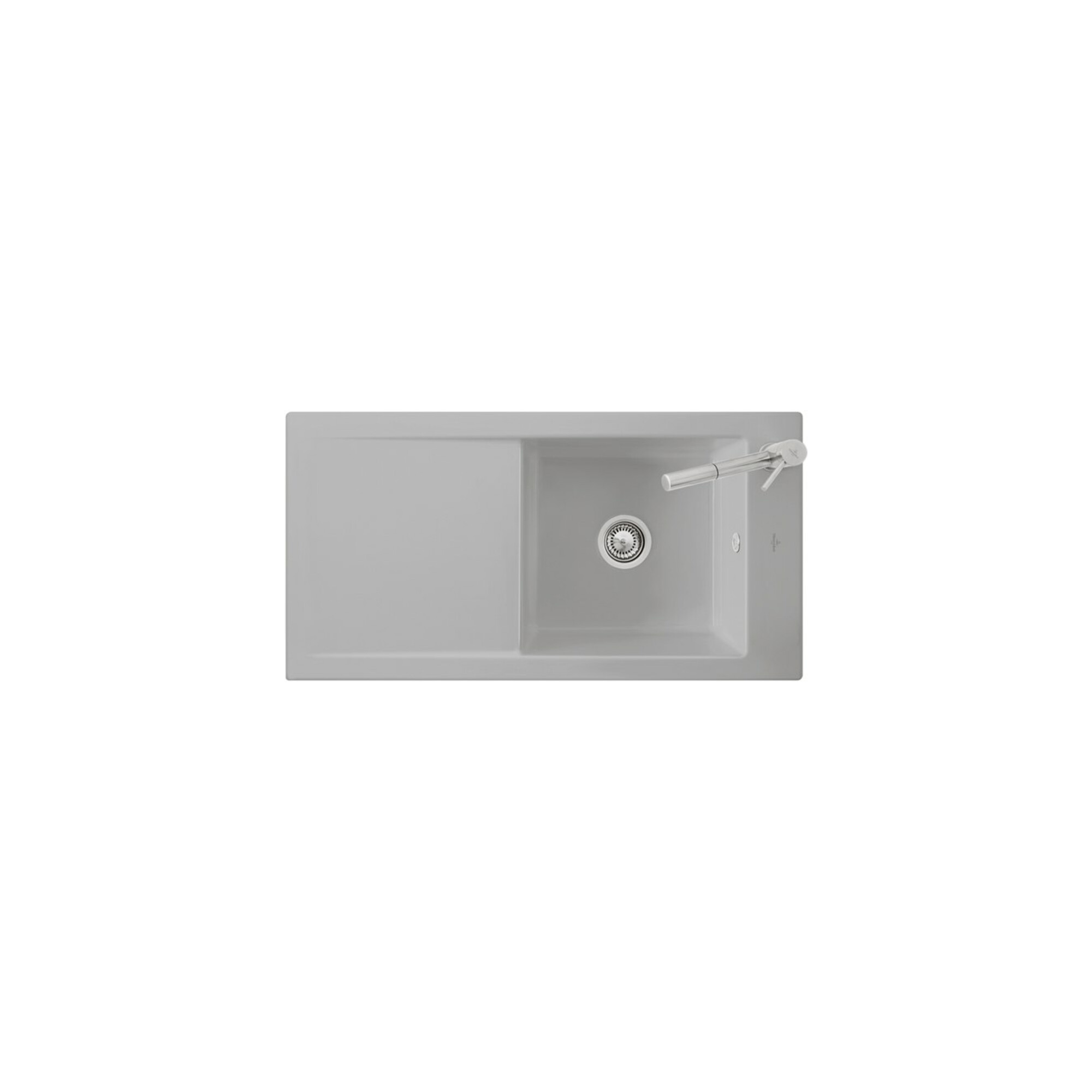 V&B Spüle Timeline 60 m Abl.garn, Spülb., sn white CeramicPlus ; Villeroy & Boch