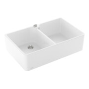 V&B Spülstein Doppelbecken 80 X m Abl.garn, Exzenter, we alp CeramicPlus