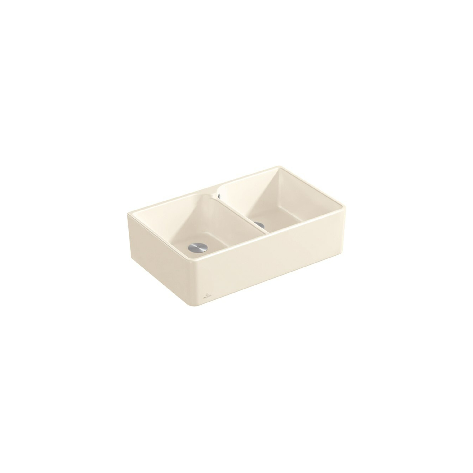 V&B Spülstein Doppelbecken 80 X Spülbecken, stone white CeramicPlus ; Villeroy & Boch