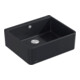 V&B Spülstein Einzelbecken 60 X m Abl.garn, Exzenter, pure black-1