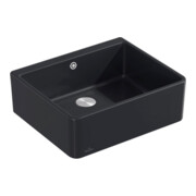 V&B Spülstein Einzelbecken 60 X m Abl.garn, Exzenter, pure black