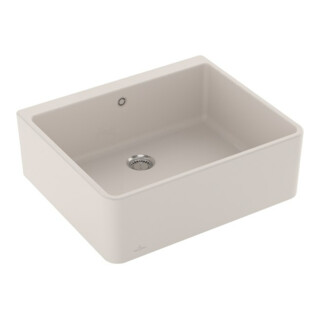 V&B Spülstein Einzelbecken 60 X m Abl.garn, Hand., crema CeramicPlus