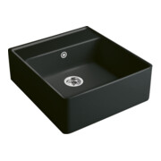 V&B Spülstein-Einzelbecken Einbauspüle, pure black