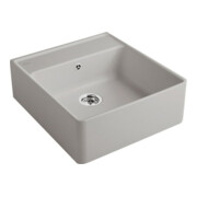 V&B Spülstein-Einzelbecken m Abl.garn, Exzenter, fossil CeramicPlus