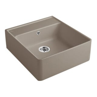 V&B Spülstein-Einzelbecken m Abl.garn, Exzenter, timber CeramicPlus