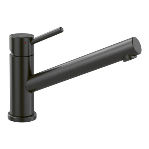V&B Spültisch-Einhebelmischer Como Window 14,8 l/m., umlegb., Edelstahl anthracite