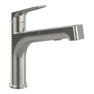 V&B Spültisch-Einhebelmischer Junis Sky Shower schwenkbarer Strahlregler, matt Black