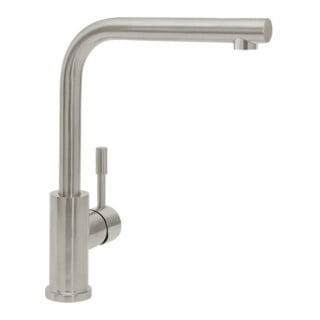 V&B Spültisch-Einhebelmischer Modern Steel ND, 11,9 l/m., flex. Schlauch, massiv