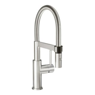 V&B Spültisch-Einhebelmischer Steel Expert Compact Umst. Strahl/Brause, Edelstahl massiv