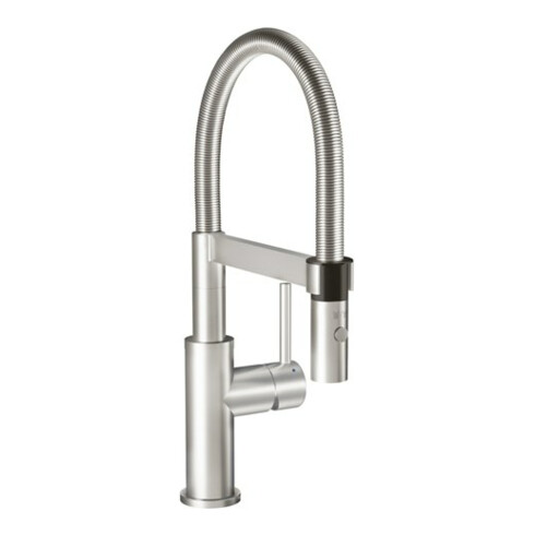 V&B Spültisch-Einhebelmischer Steel Expert Compact Umst. Strahl/Brause, Edelstahl massiv