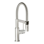 V&B Spültisch-Einhebelmischer Steel Expert Compact Umst. Strahl/Brause, Edelstahl massiv