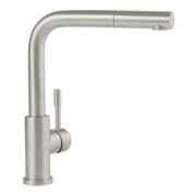V&B Spültisch-Einhebelmischer Steel Shower ND, 7,9 l/m., ausziehb, Edelstahl massiv