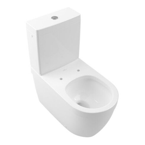V&B Stand-WC, Tiefspüler Architectura 37x70cm, f Kombi, Abg. waagerecht, weiß
