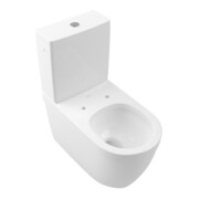 V&B Stand-WC, Tiefspüler Architectura 37x70cm, f Kombi, Abg. waagerecht, weiß