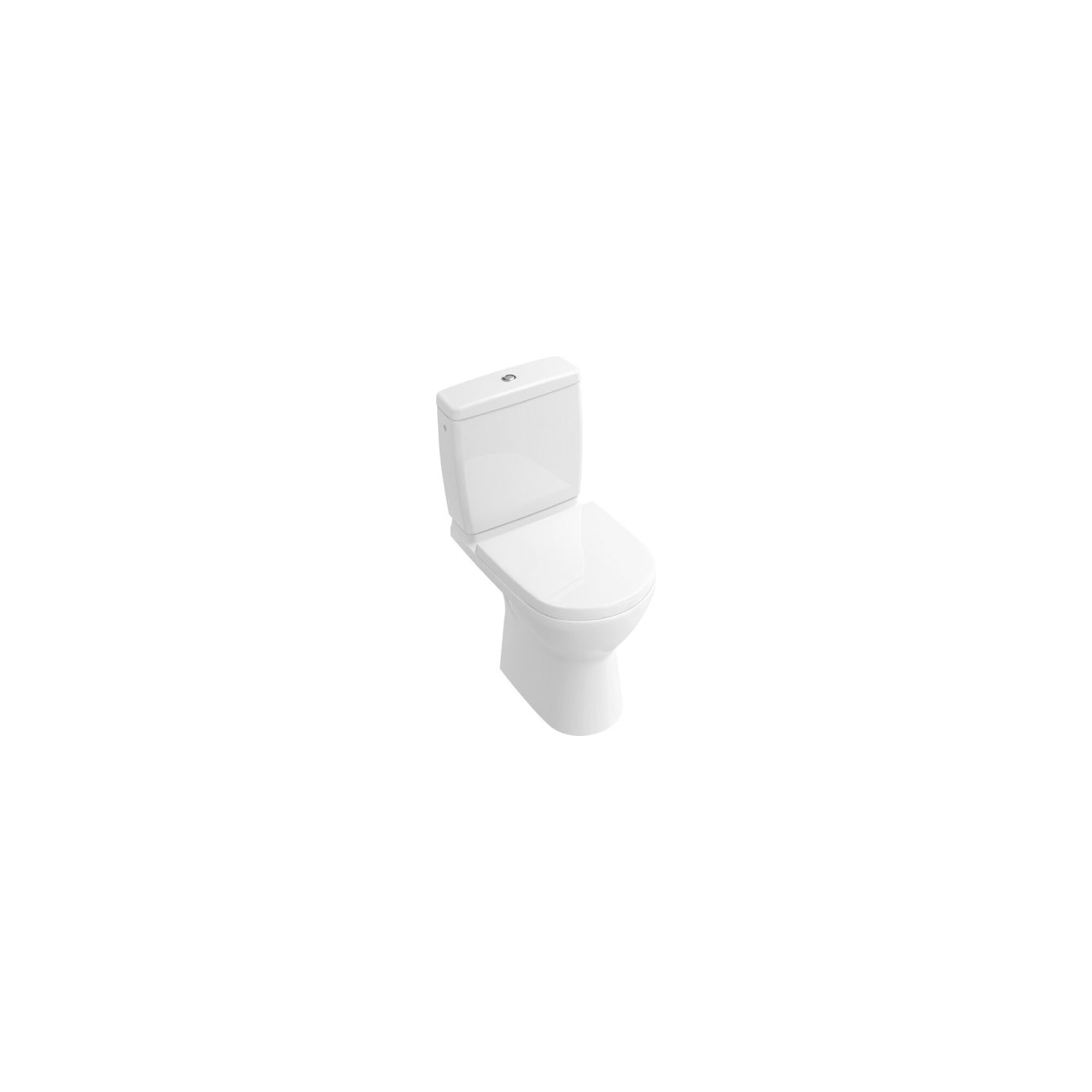 V&B Stand-WC, Tiefspüler O.NOVO Compact 36x60,5cm, Abg wa., randl., D-Flush, we ; Villeroy & Boch
