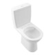 V&B Stand-WC, Tiefspüler O.NOVO Compact 36x60,5cm, Abg wa., randl., D-Flush, we-3