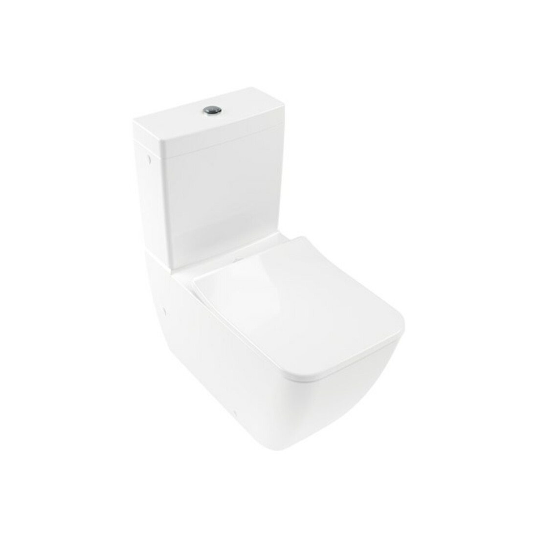 V&B Stand-WC, Tiefspüler VENTICELLO 37,5x70cm, f Kombi, randlos, weiß C-plus