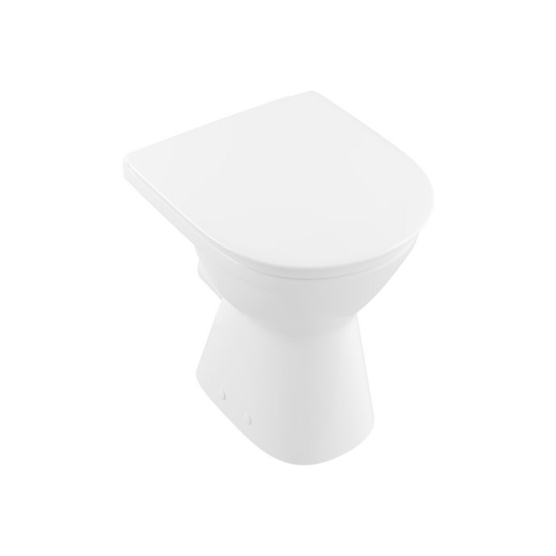 V&B Stand-WC, Tiefspüler VICARE 35,5x48cm, D-Flush, Abg. waag., we C+