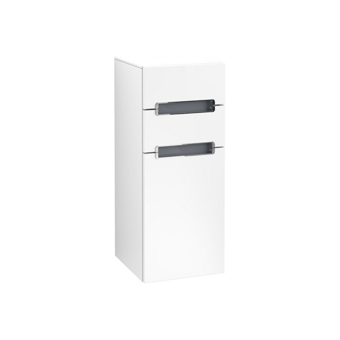 V&B Subway 2.0 Armoire latérale 35,6x85,7 cm, D, gris chrome, argenté, we ma