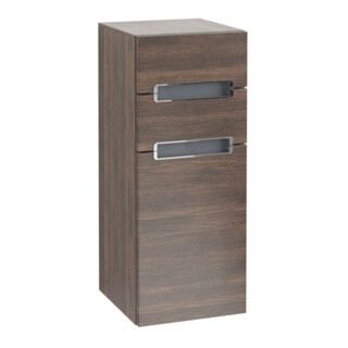 V&B Subway 2.0 Armoire latérale 35,6x85,7 cm, gauche, chêne Arizona, blanc