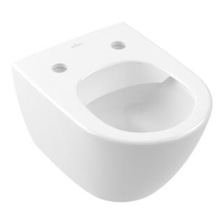 V&B Subway 2.0 Compact WC mural, cuvette suspendue, 35,5x48 cm, D-Flush, évac. horizont., blanc C+