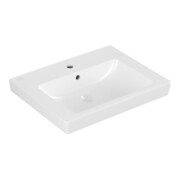 V&B Subway 2.0 lavabo 60x47 cm, avec trou robinet, trop-plein, blanc-1