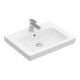 V&B Subway 2.0 lavabo 60x47 cm, avec trou robinet, trop-plein, blanc