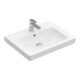 V&B Subway 2.0 Lavabo 60x47 cm, blanc, avec trou de robinet, trop-plein