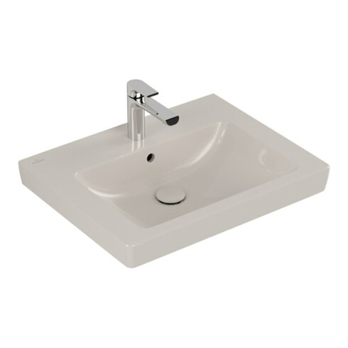 V&B Subway 2.0 lavabo 60x47 cm, perg. C+, avec trou de robinet, trop-plein