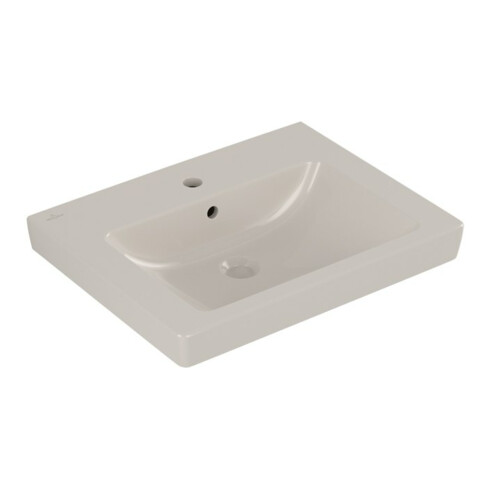 V&B Subway 2.0 lavabo 60x47 cm, perg. C+, avec trou de robinet, trop-plein