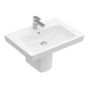 V&B Subway 2.0 Lavabo 65x47 cm, blanc, avec trou de robinet, trop-plein-1