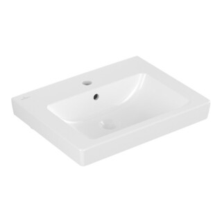 V&B Subway 2.0 Meuble-Lavabo 55x44 cm, blanc C+, avec trou de robinet, trop-plein