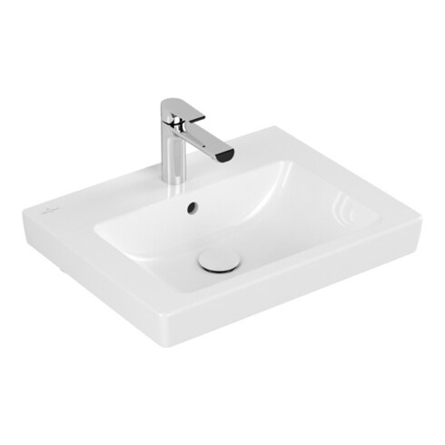 V&B Subway 2.0 Meuble-Lavabo 55x44 cm, blanc C+, avec trou de robinet, trop-plein