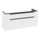V&B Subway 2.0 Meuble sous lavabo 128,7x59x44,9 cm, poignée chrome, blanc mat-3