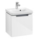 V&B Subway 2.0 Meuble sous lavabo 44x42x35,2 cm, poignée chrome, blanc brillant-3